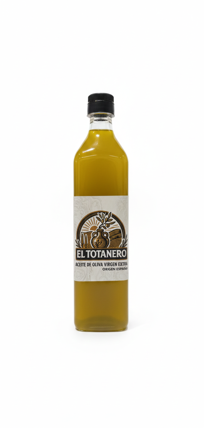 Aceite de oliva virgen extra sin filtrar 1L El Totanero